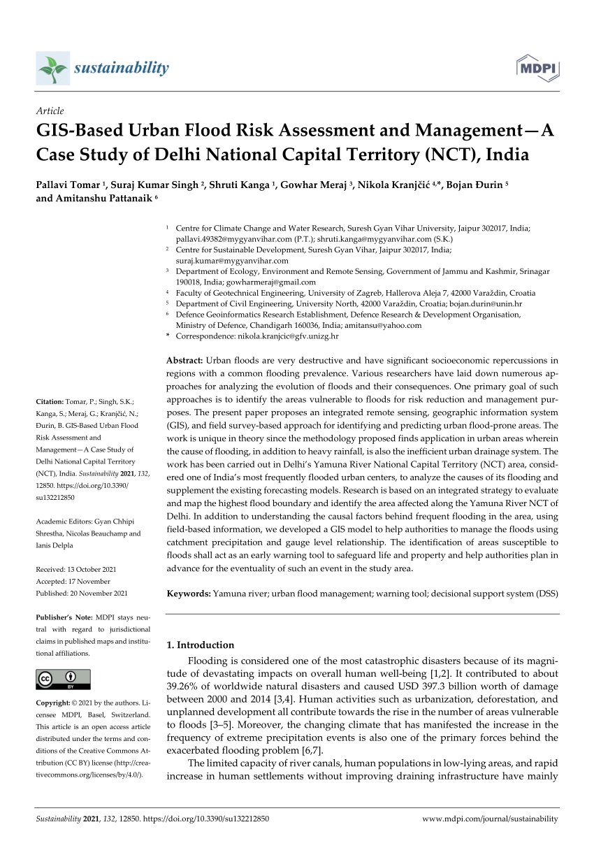 urban flood case study