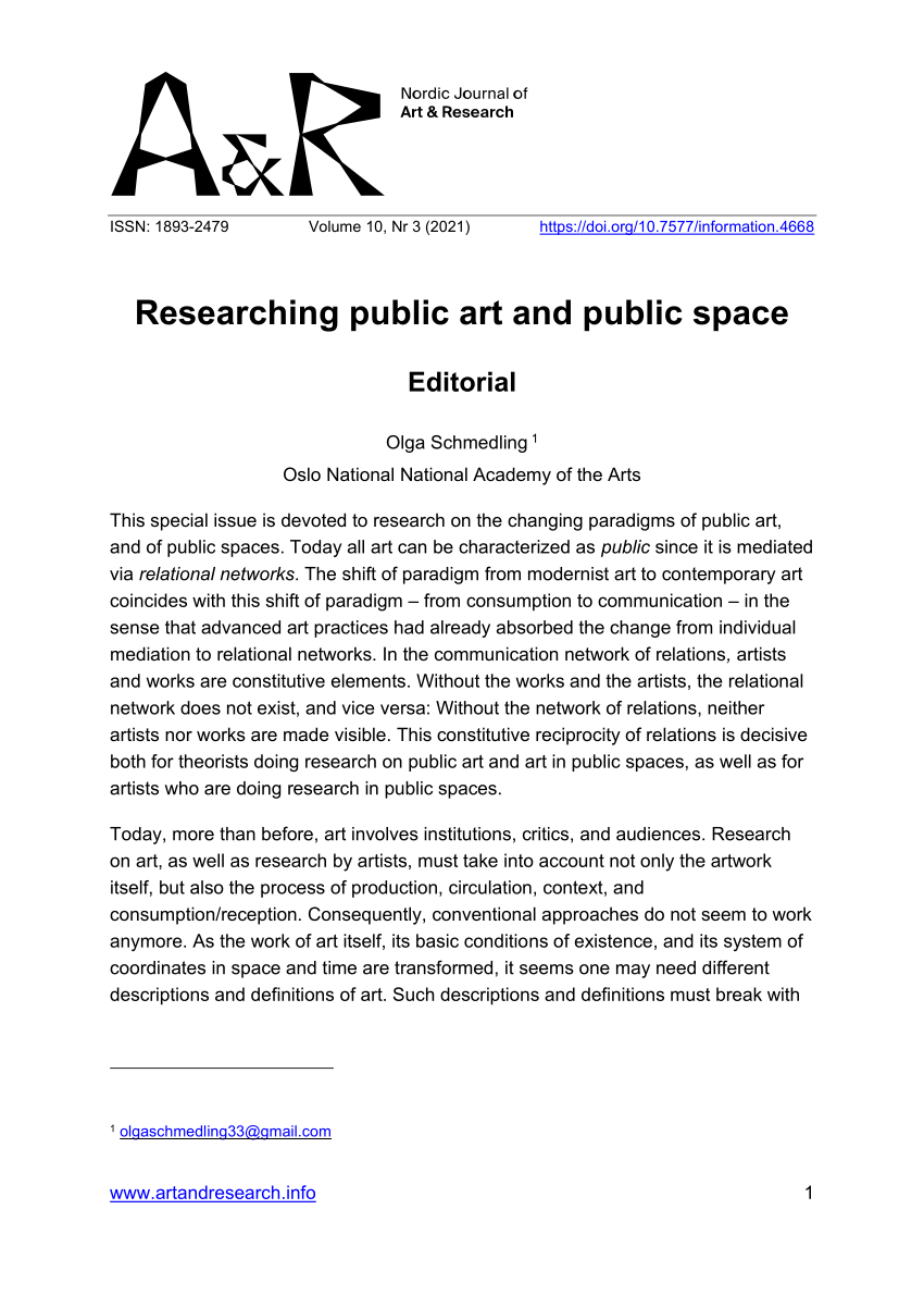 research paper about public space