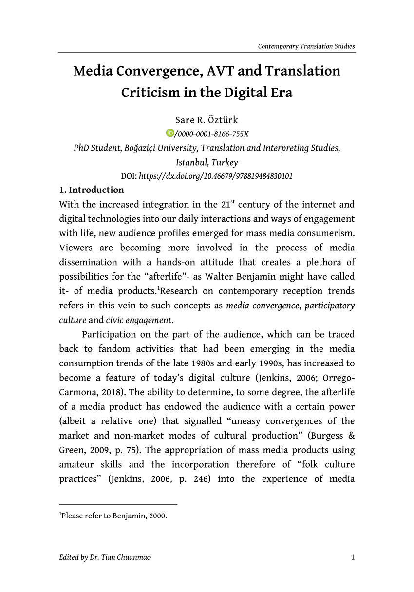 PDF) Media Convergence, AVT and Translation Criticism in the Digital pic