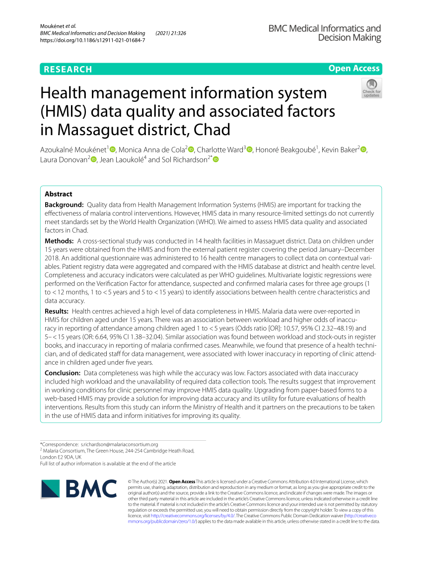 health management information system research papers