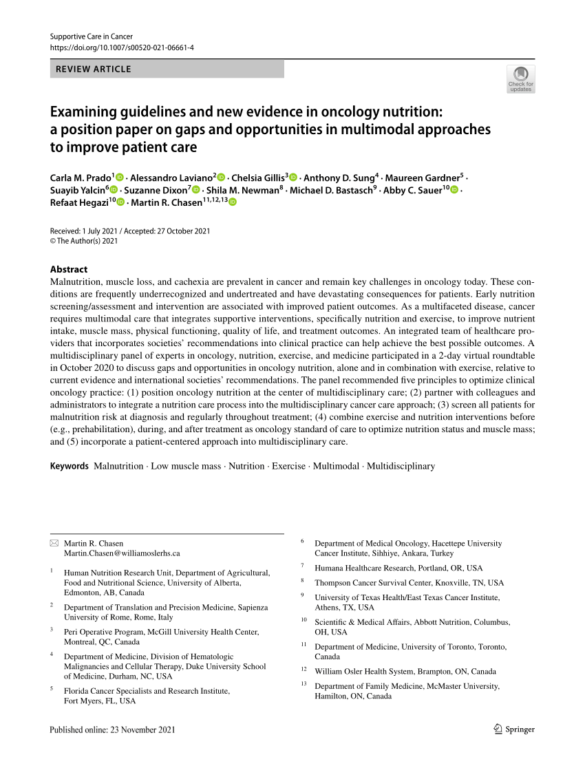 nutrition research call for papers