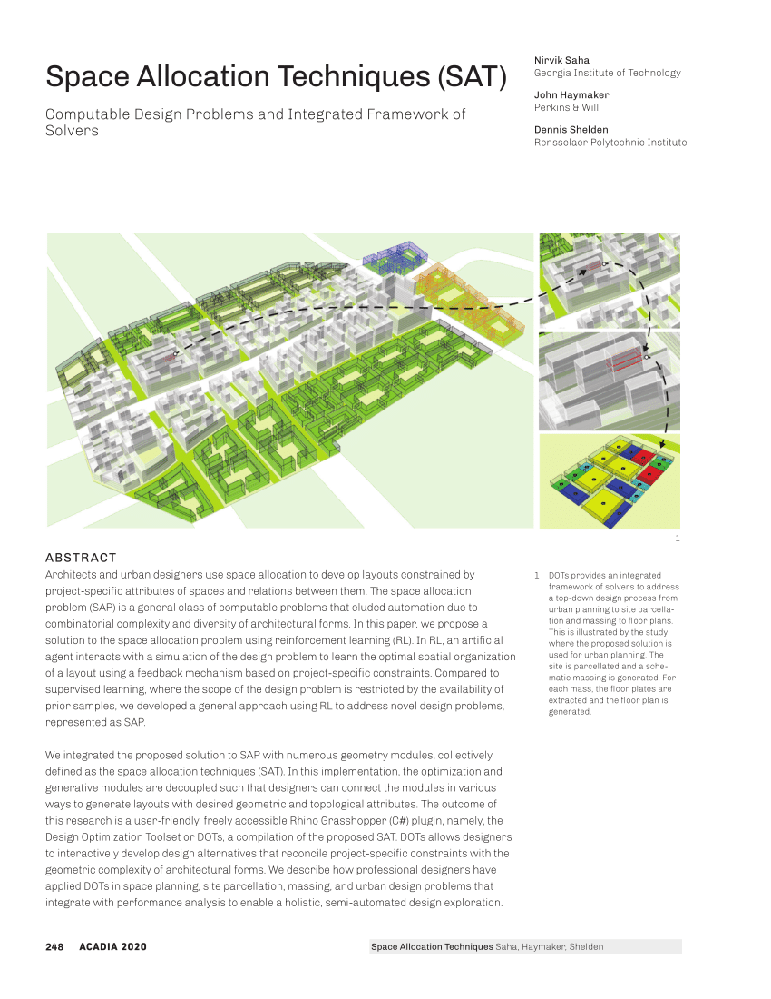 Pdf Space Allocation Techniques Sat