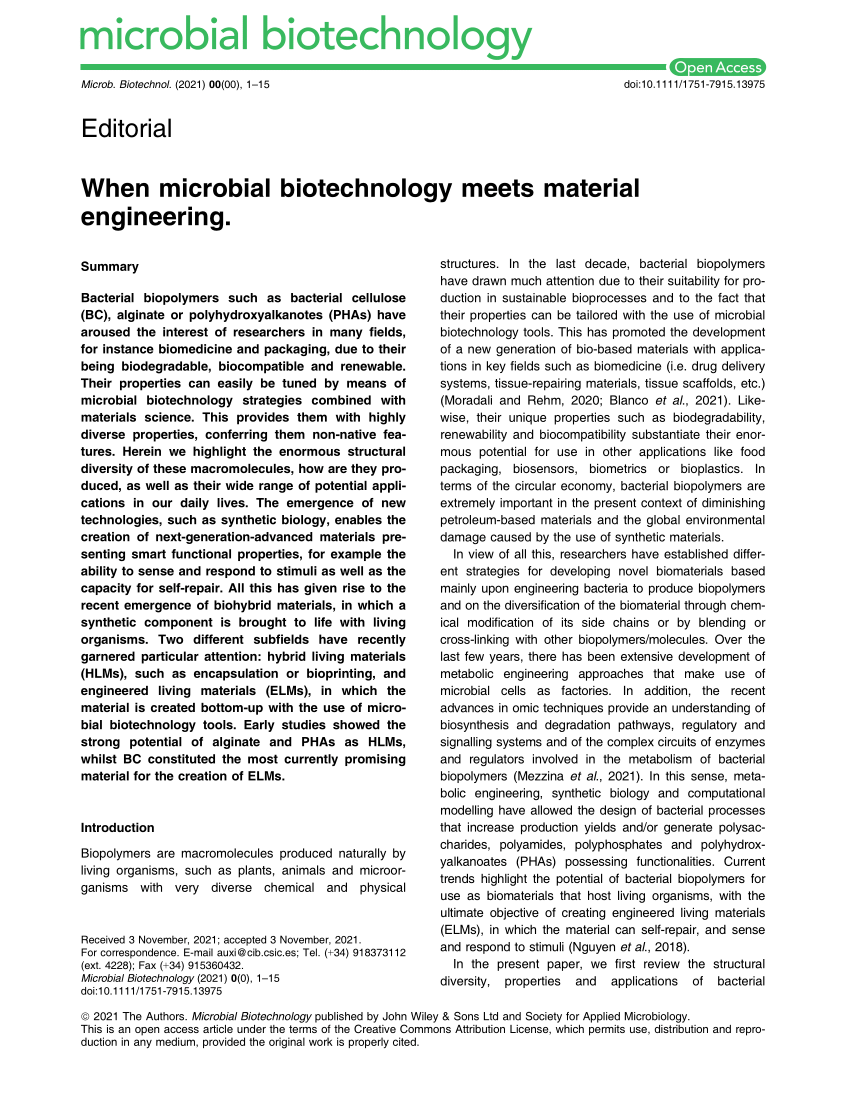 research articles of microbial biotechnology