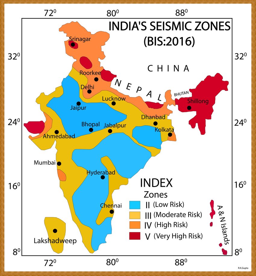 Seismic Map Of India - vrogue.co