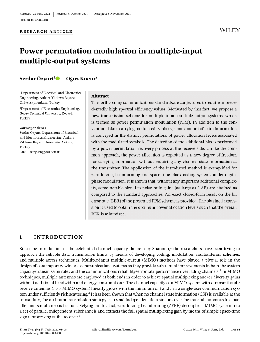 power-permutation-modulation-in-multiple-input-multiple-output-systems