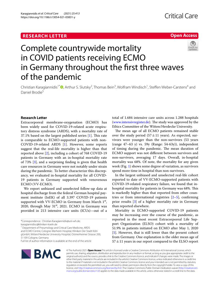 PDF Complete countrywide mortality in COVID patients receiving