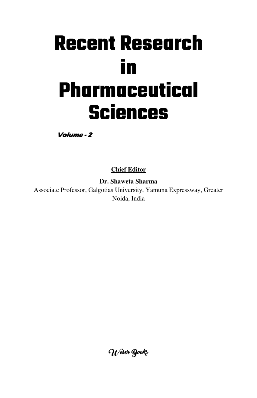 pharmaceutical science dissertation