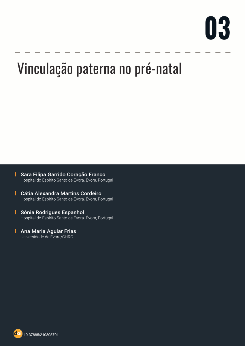 PDF) VINCULAÇÃO PATERNA NO PRÉ-NATAL