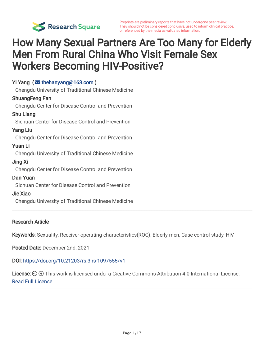 Can old women have sex in Chengdu