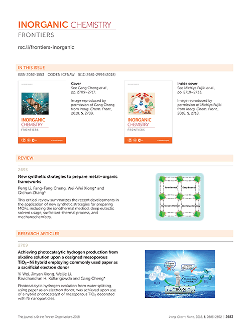 (PDF) Inorganic Chemistry Frontiers