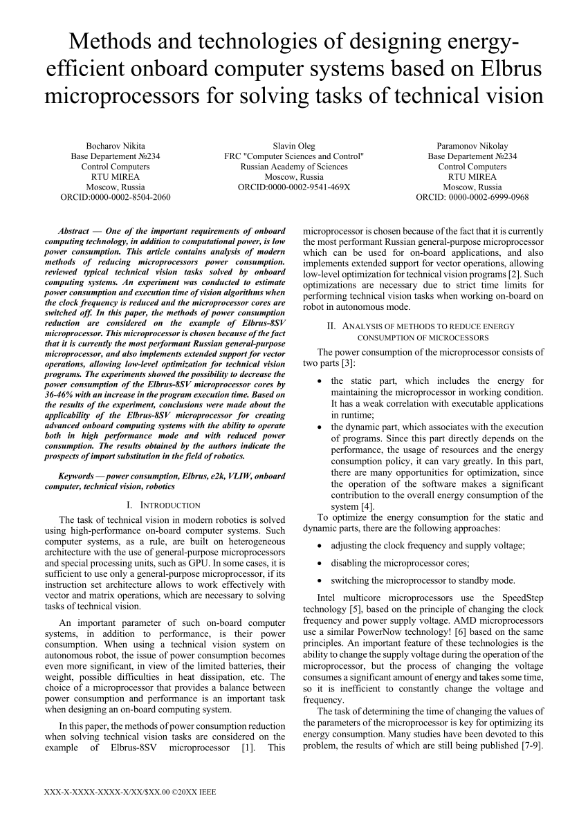 PDF Methods and Technologies of Designing Energy efficient  