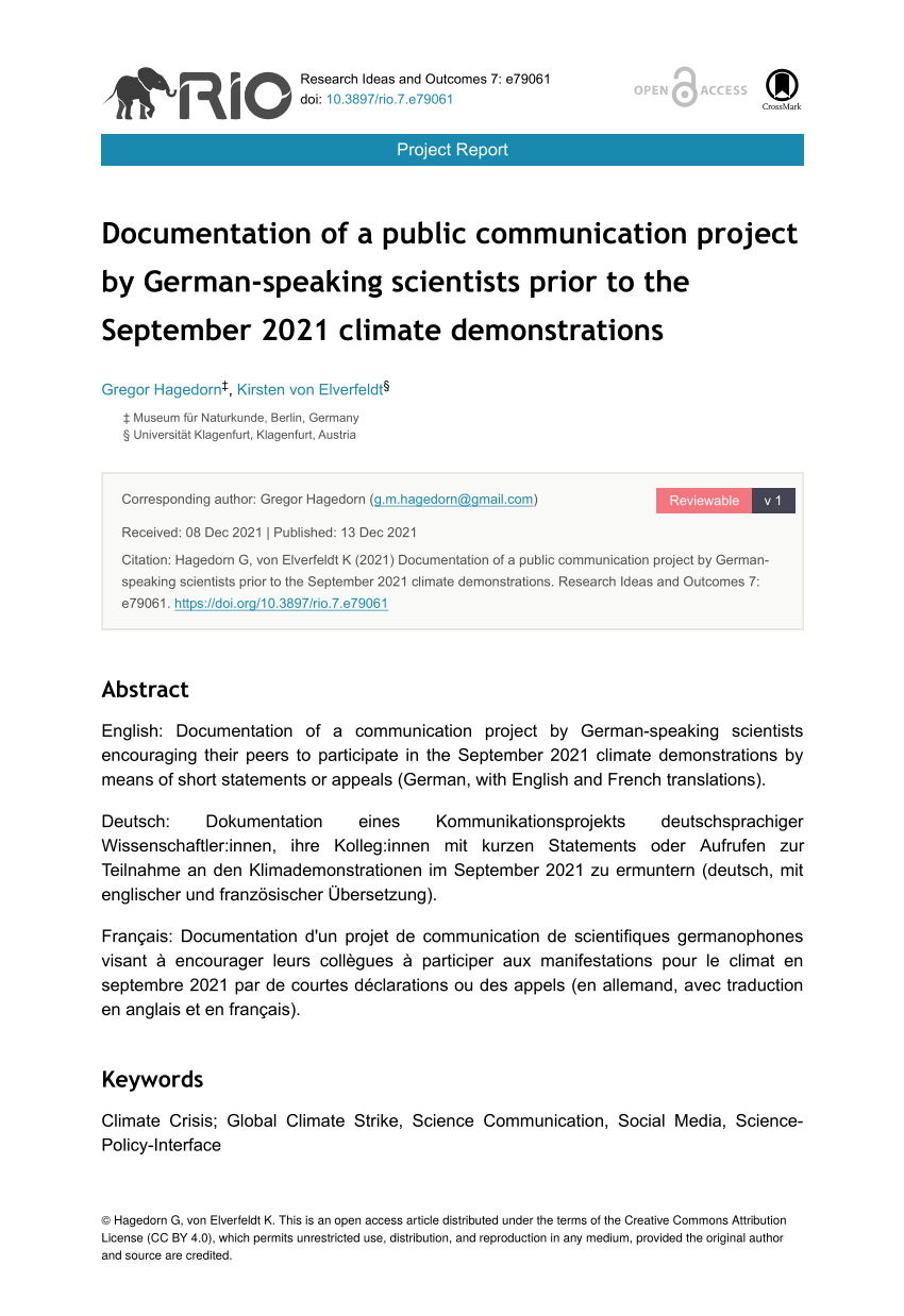 PDF Documentation of a public communication project by German ...