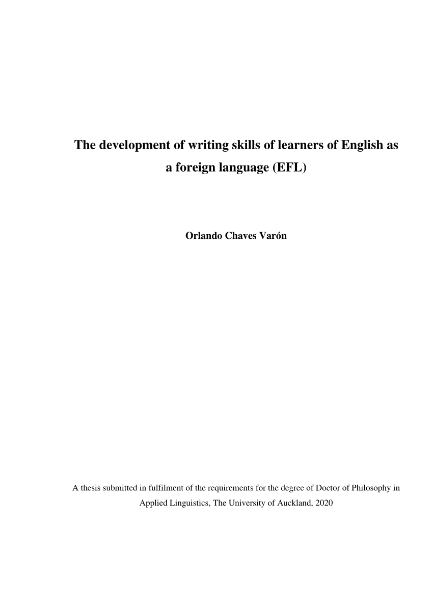 language development thesis