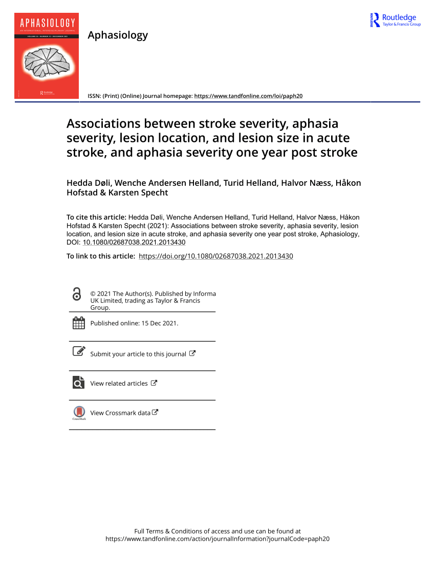 stroke aphasia case study