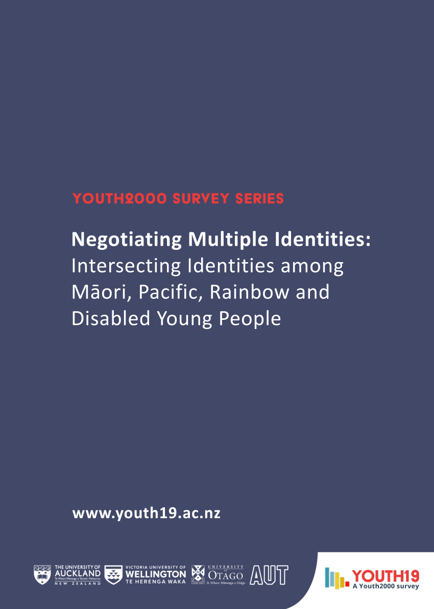 PDF) Youth2000 survey Series Negotiating Multiple Identities Intersecting Identities among Māori, Pacific, Rainbow and Disabled Young People