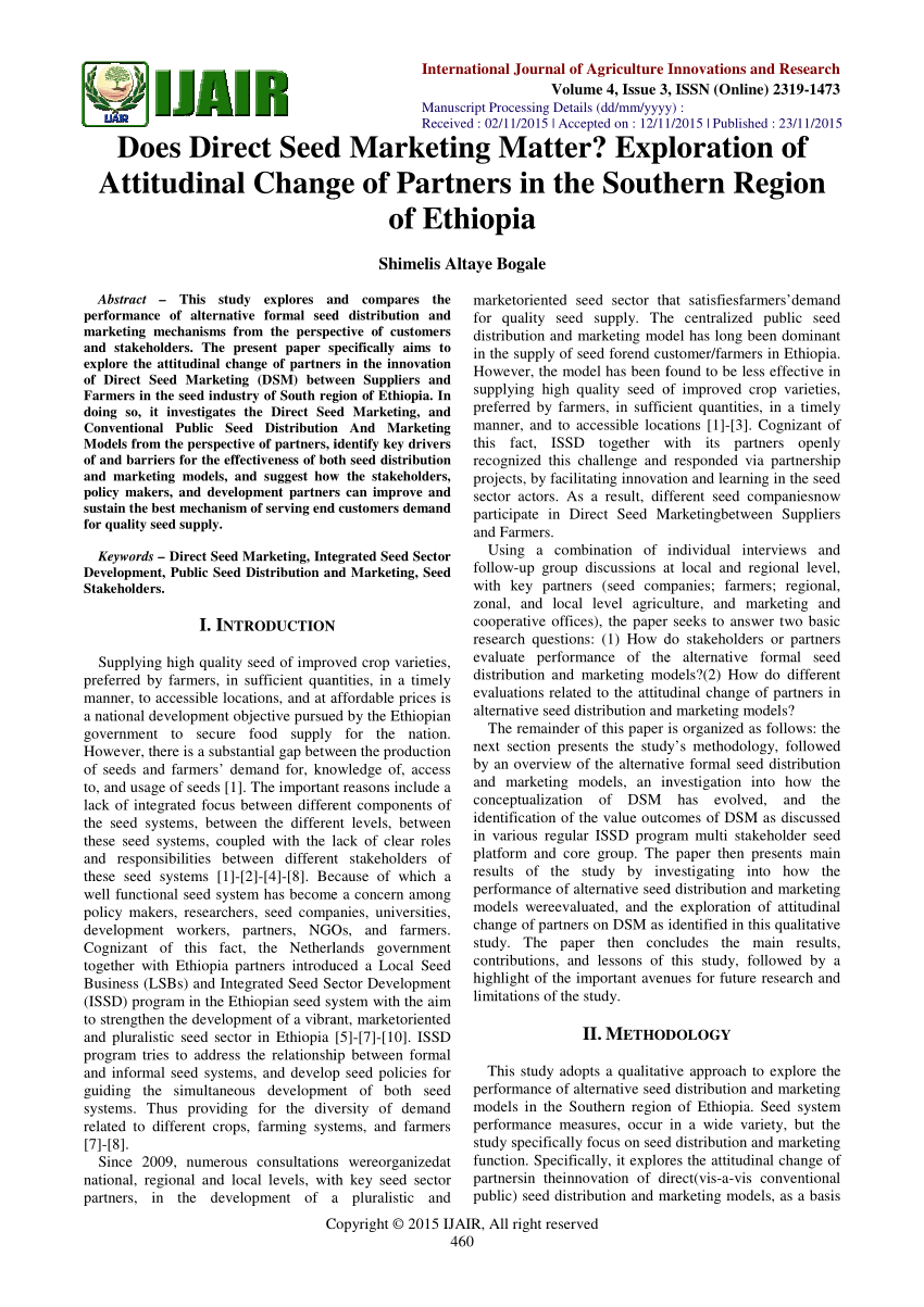 research paper on marketing strategy pdf in ethiopia