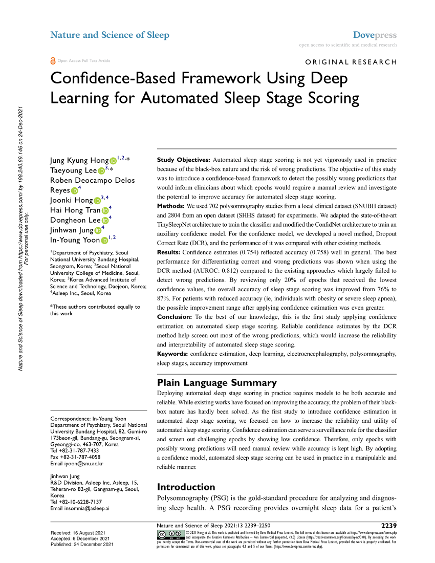 PDF) Confidence-Based Framework Using Deep Learning for Automated ...