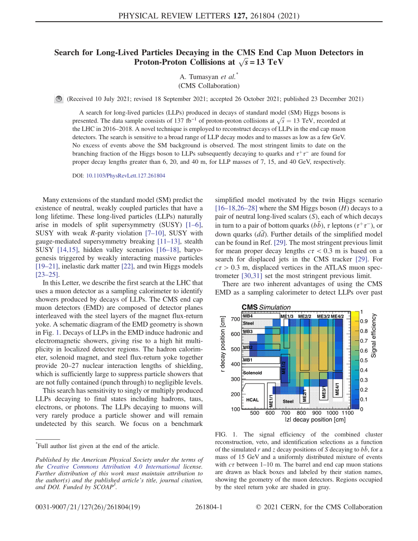 PDF Search for Long Lived Particles Decaying in the CMS End Cap  