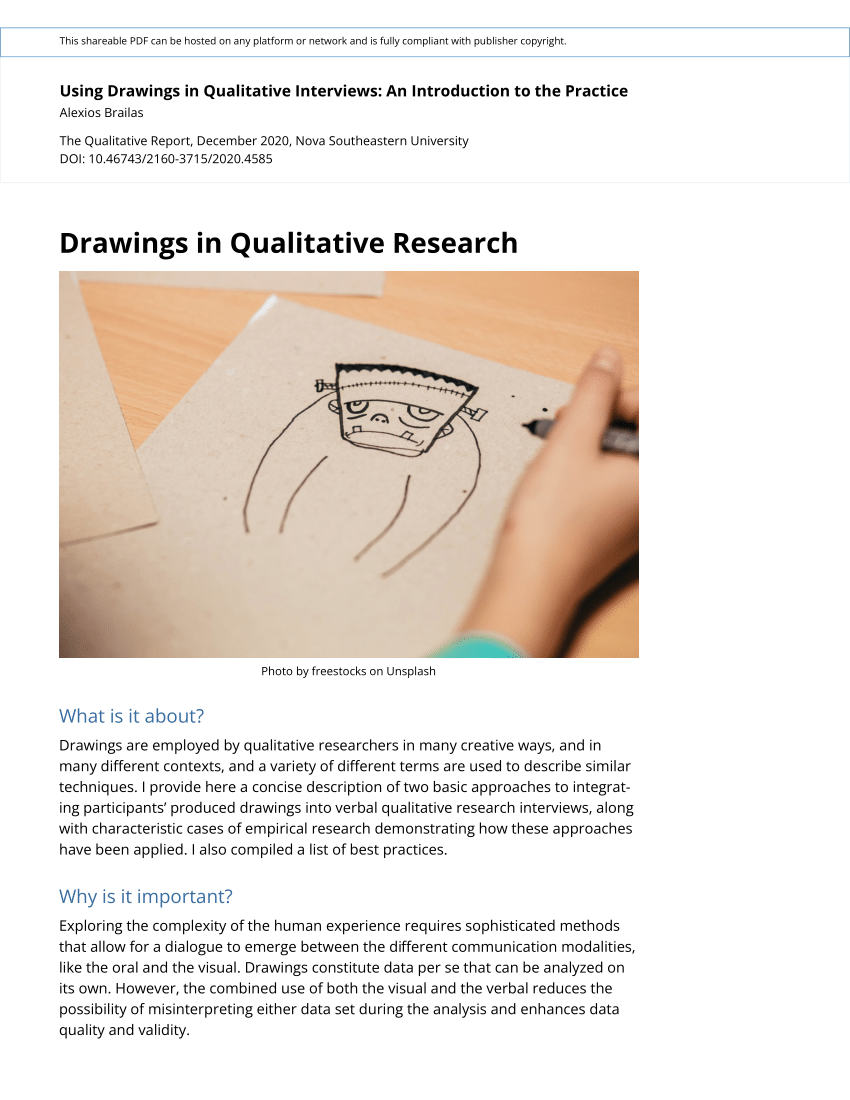 qualitative research methods drawings