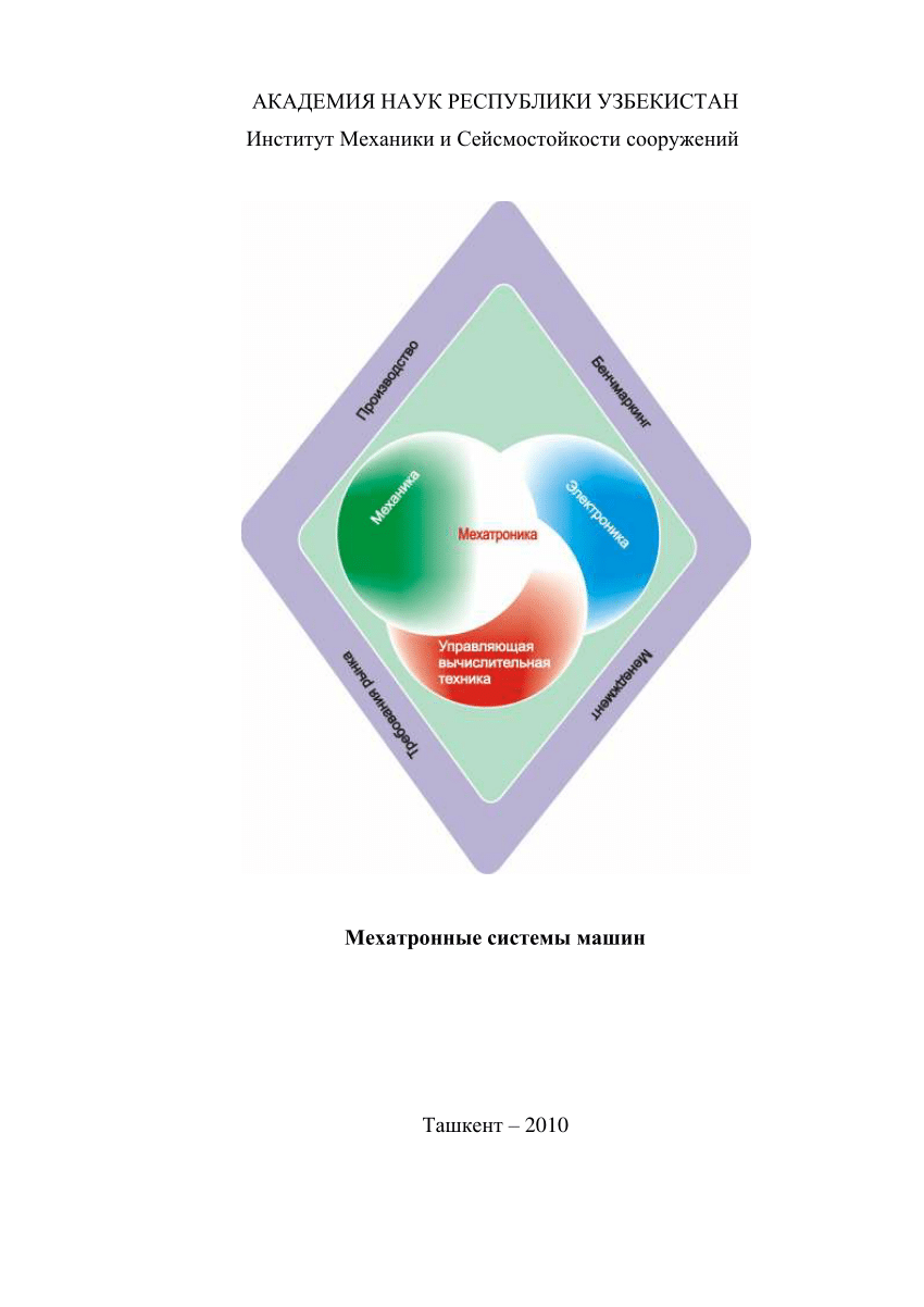 PDF) МЕХАТРОННЫЕ СИСТЕМЫ МАШИН