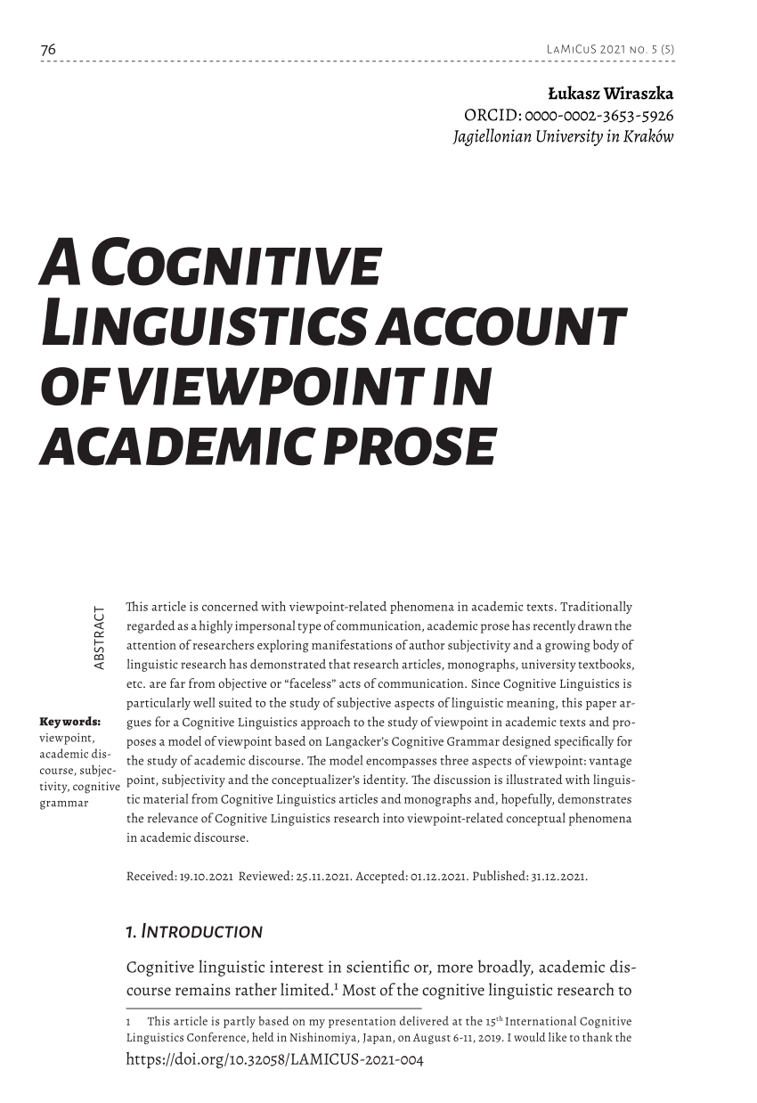 research paper in linguistics