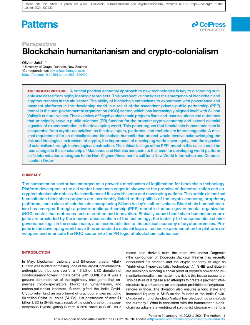 crypto colonialism