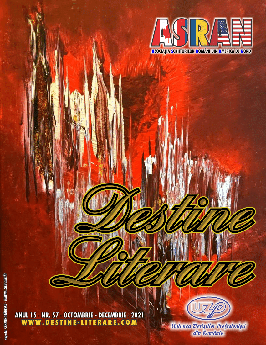 Fume abolish Ongoing PDF) Revista Destine Literare, ASRAN (Asociatia Scriitorilor Romani din  America de Nord), Montreal, Canada, Vol. 57, 2021