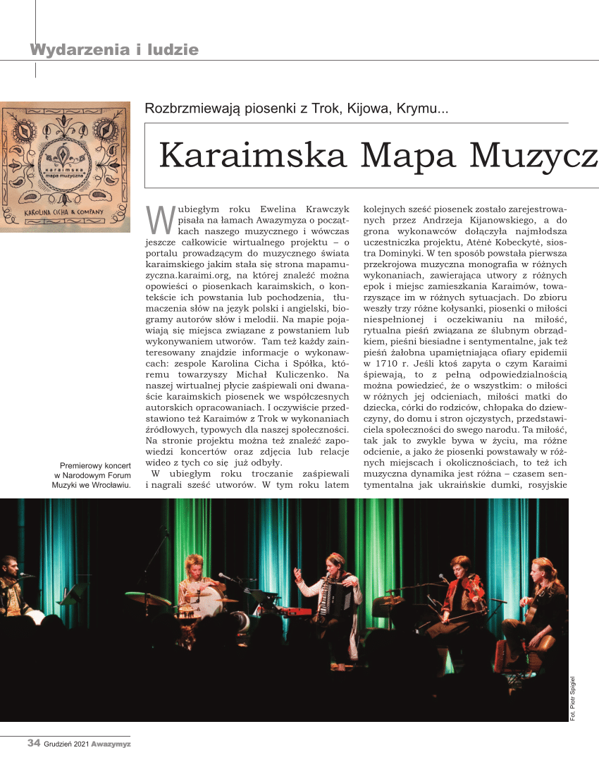 (PDF) Karaimska Mapa Muzyczna ruszyła w trasę koncertową