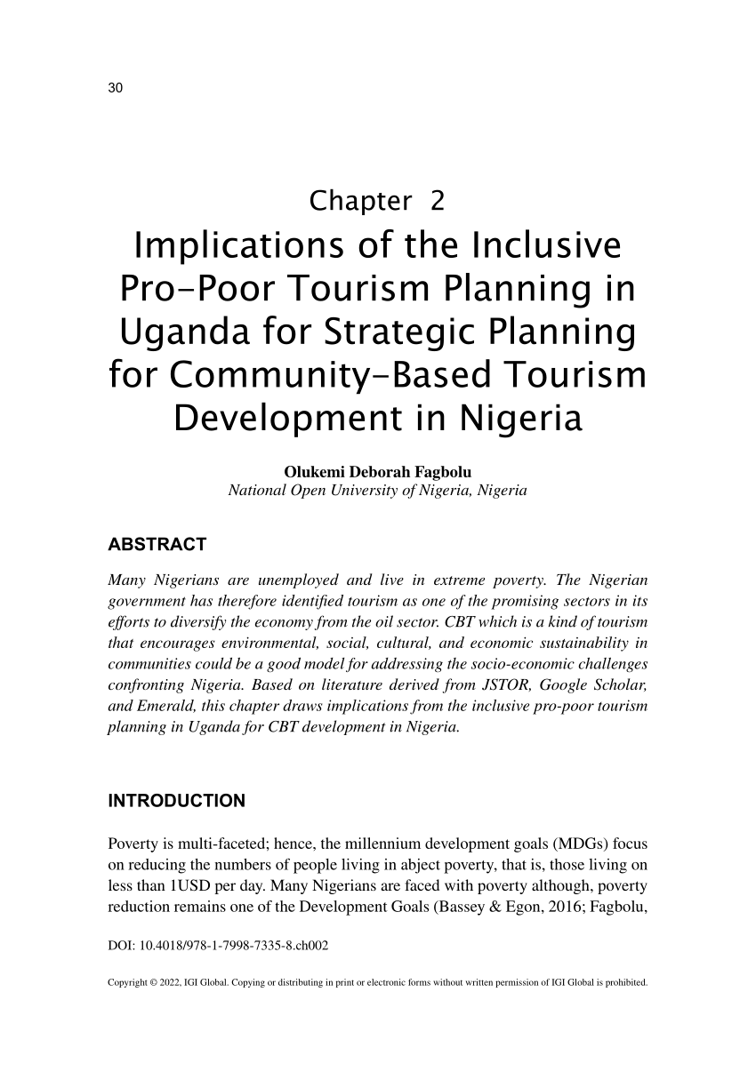 challenges of community based tourism pdf
