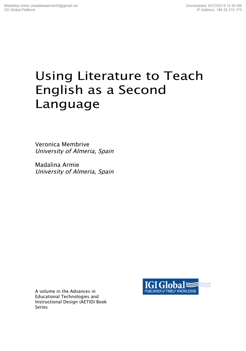 PDF) Story-Telling, Gamification, and Videogames: A Case Study to Teach  English as a Second Language