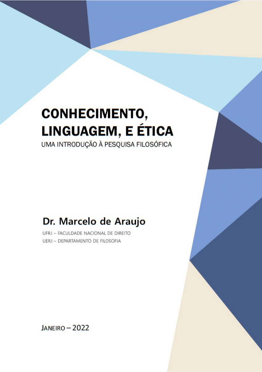 PDF) Filosofia da Linguagem e da Lógica (Philosophy of Language and  Philosophy of Logic, in Portuguese)