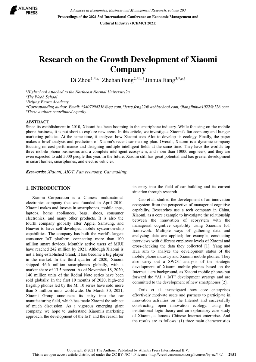 xiaomi research paper