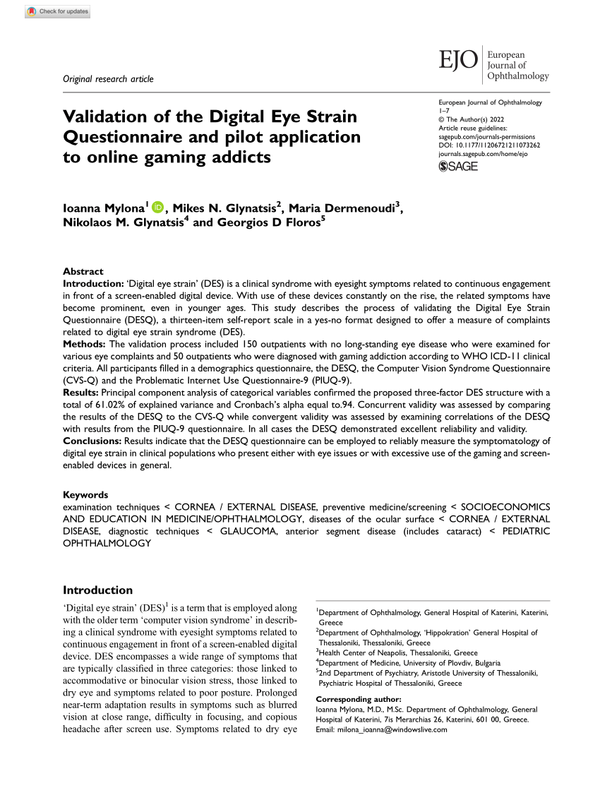 The Correlation of Duration of Playing online Games to the Visual Acuity of  the Grade 12 Stem Students - Research Paper