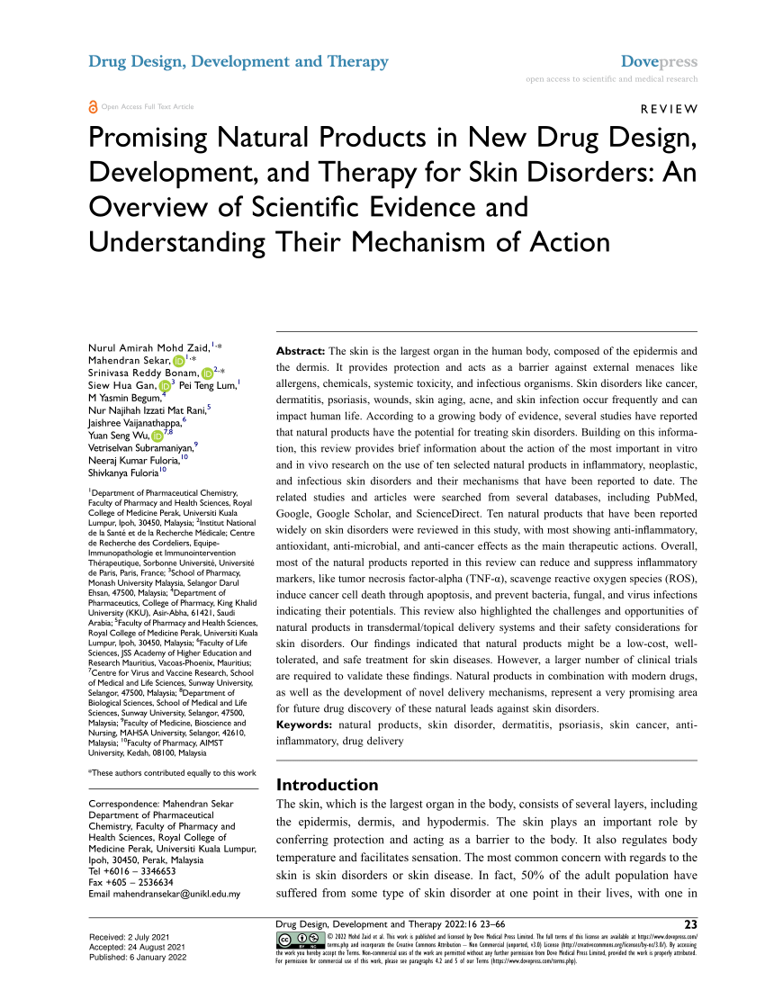 PDF Promising Natural Products in New Drug Design Development  