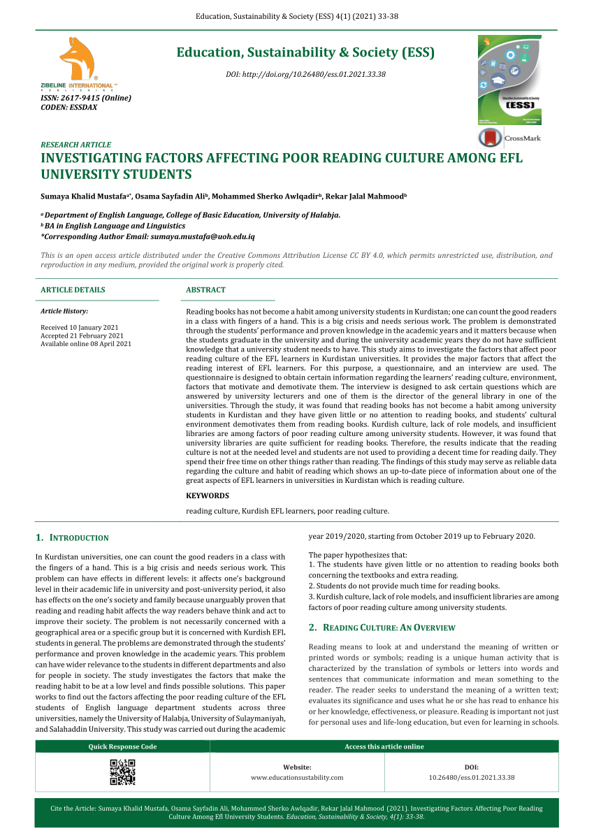 essay on factors responsible for poor reading culture and solutions