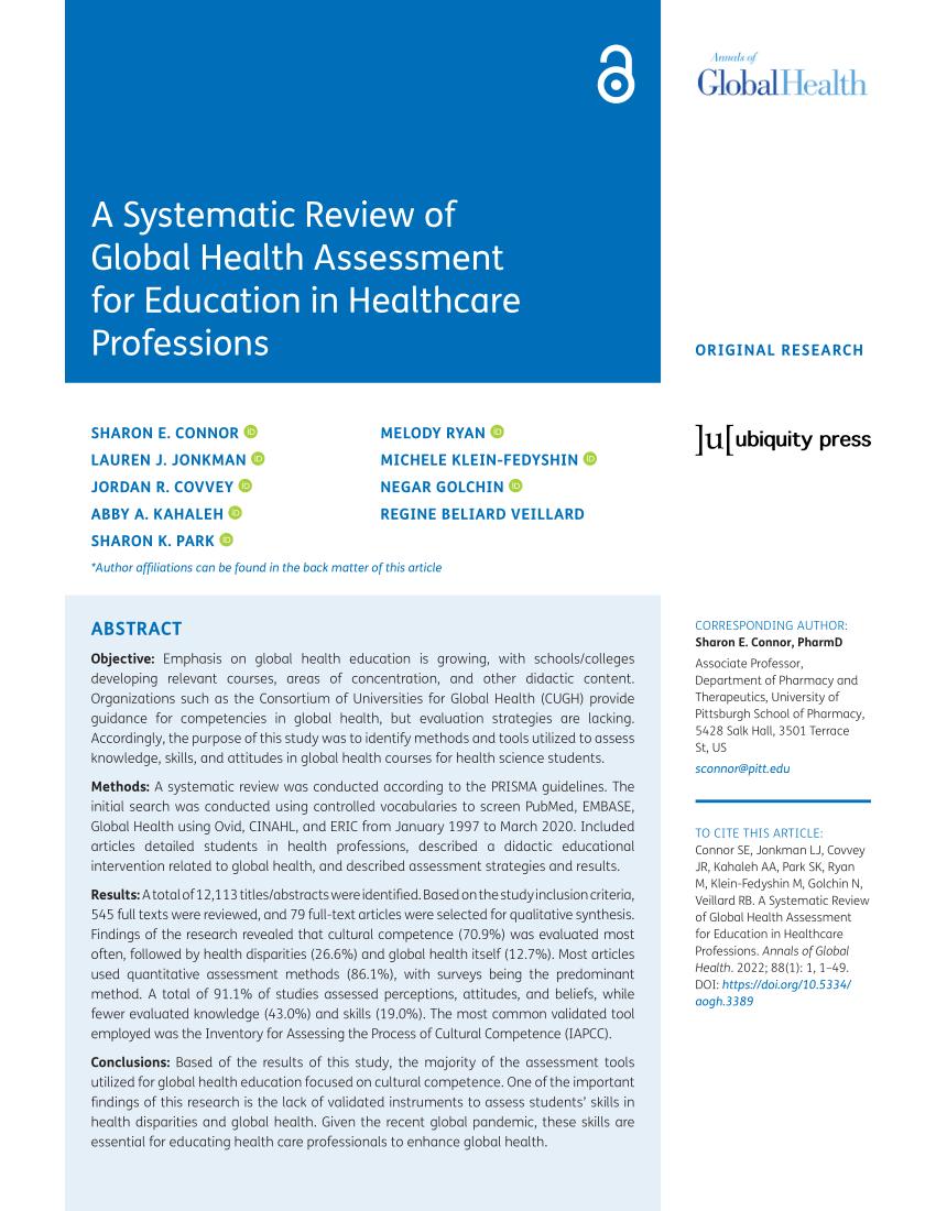 health professions education systematic review