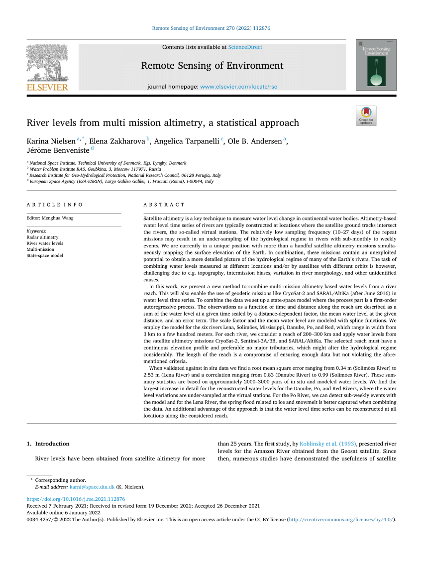 pdf-river-levels-from-multi-mission-altimetry-a-statistical-approach