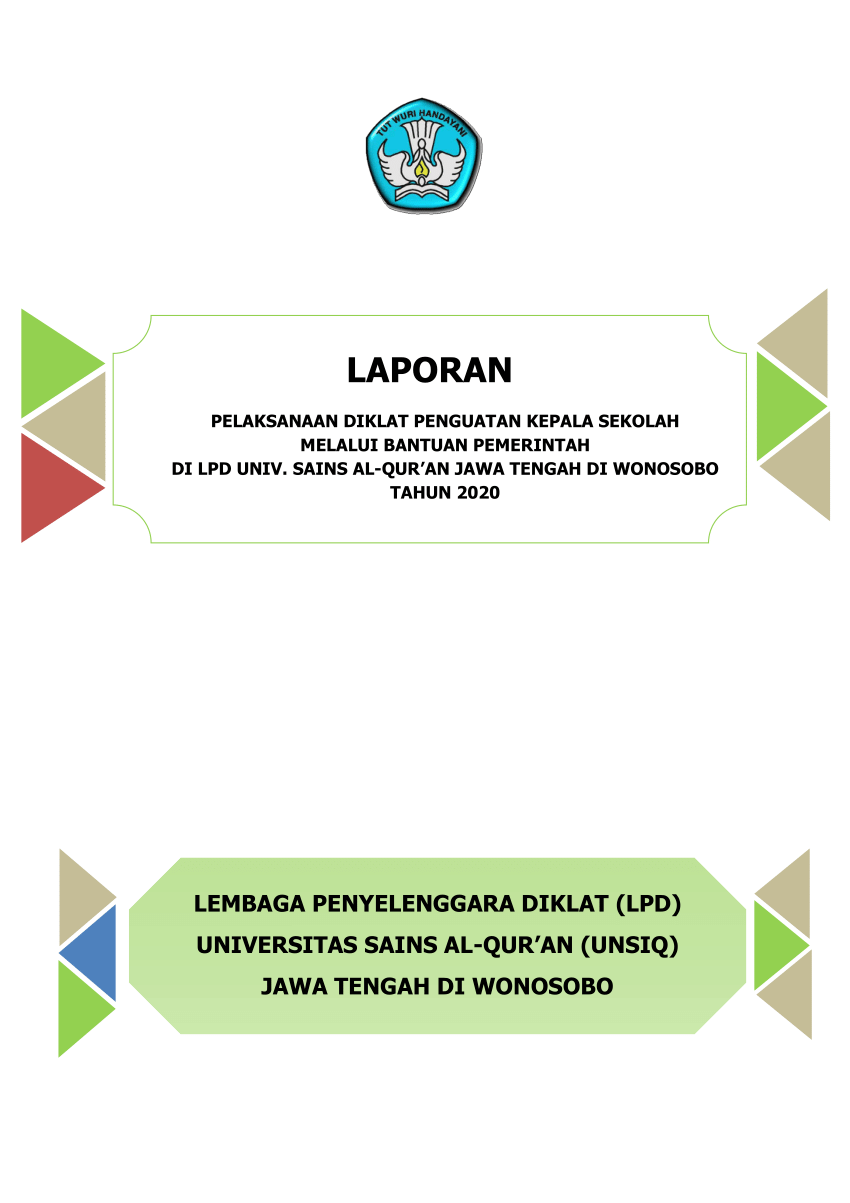 (PDF) Laporan Akhir_Diklat Penguatan Kepala Sekolah Tahun 2020