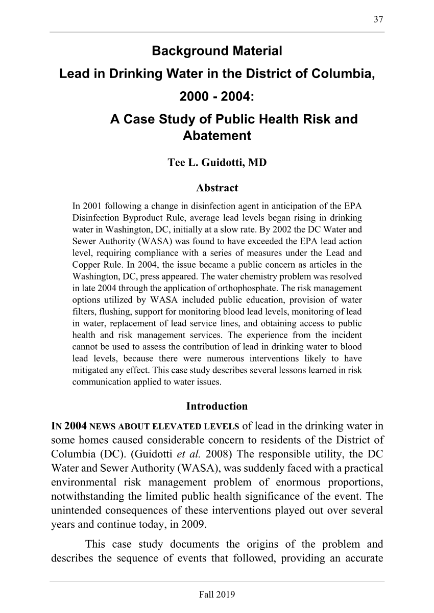 a case study public health