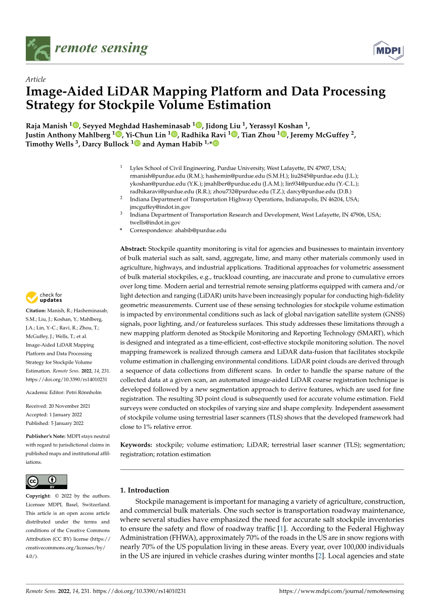 PDF) Image-Aided LiDAR Mapping Platform and Data Processing