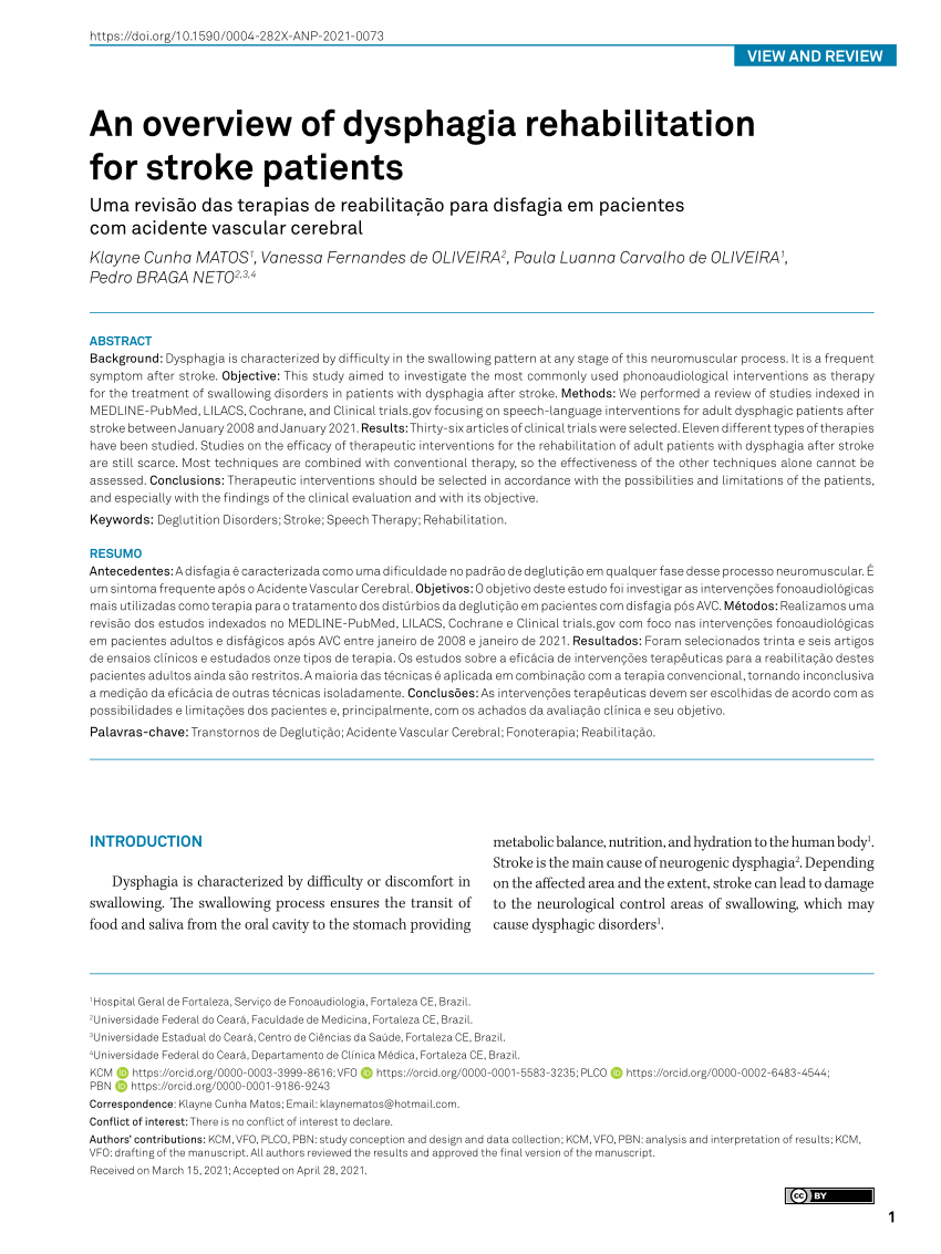 Frontiers  Neuromuscular electrical stimulation improves swallowing  initiation in patients with post-stroke dysphagia