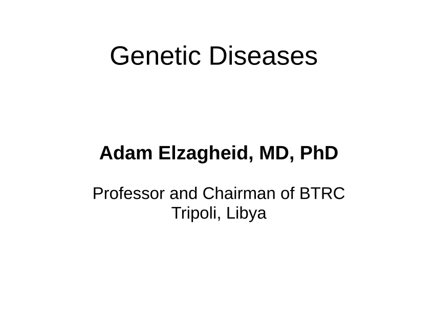 research paper about genetic diseases