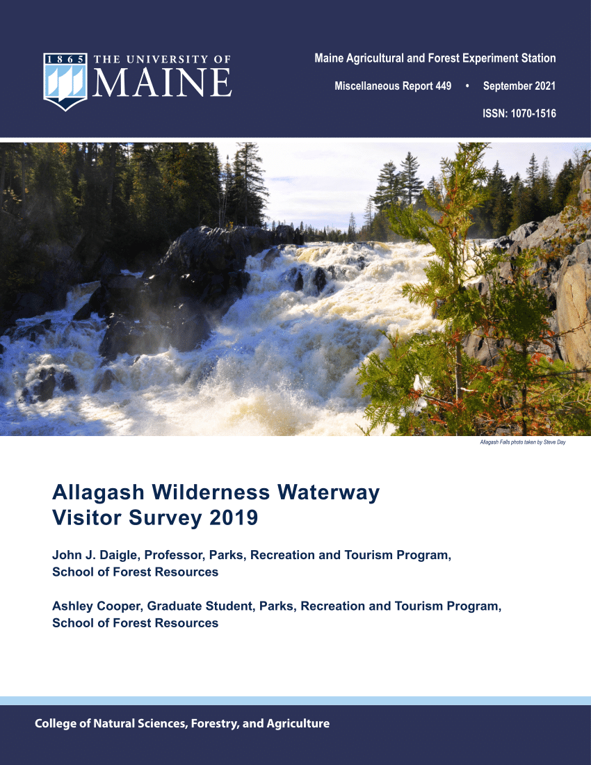 PDF Allagash Wilderness Waterway Visitor Survey 2019   Largepreview 