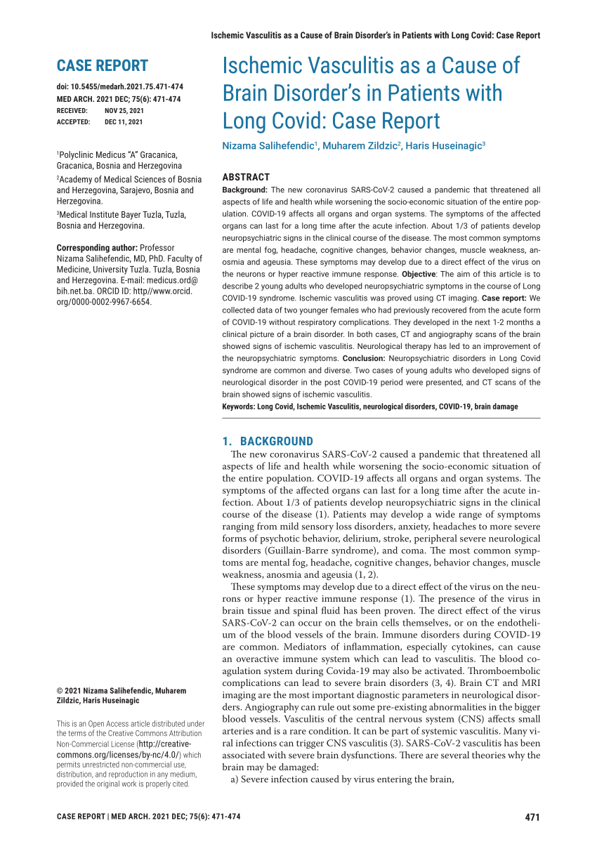 vasculitis case study report