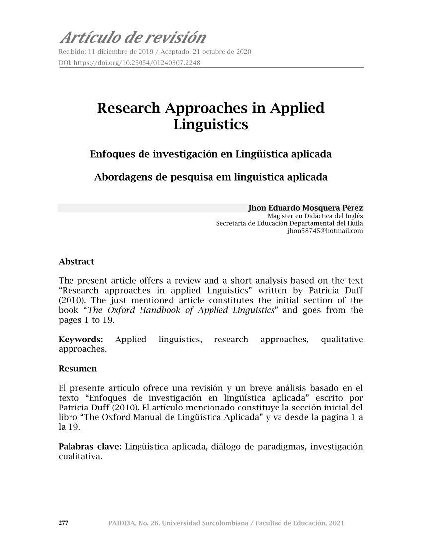 the textual organization of research paper abstracts in applied linguistics