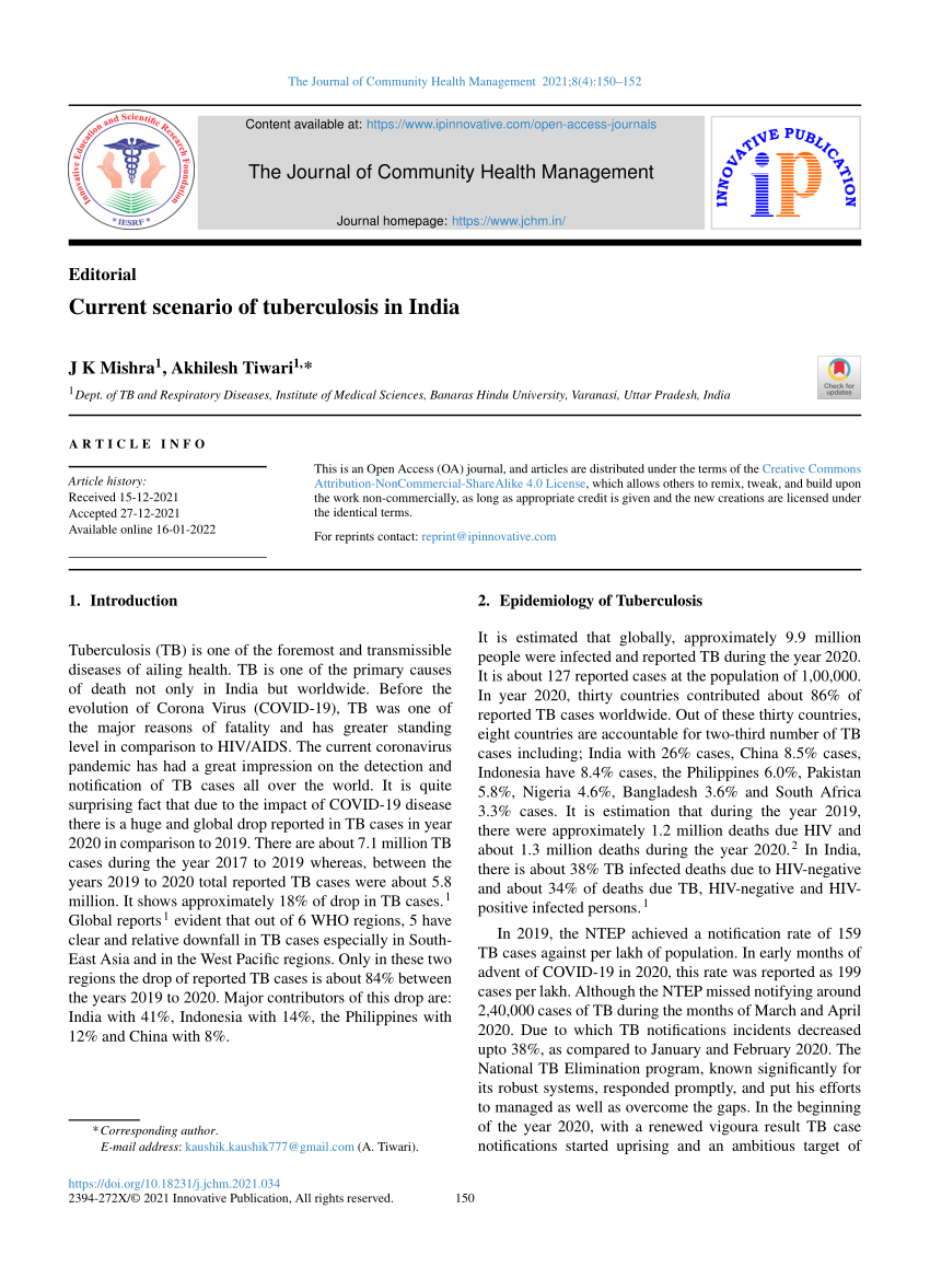 case study of tuberculosis patient in india