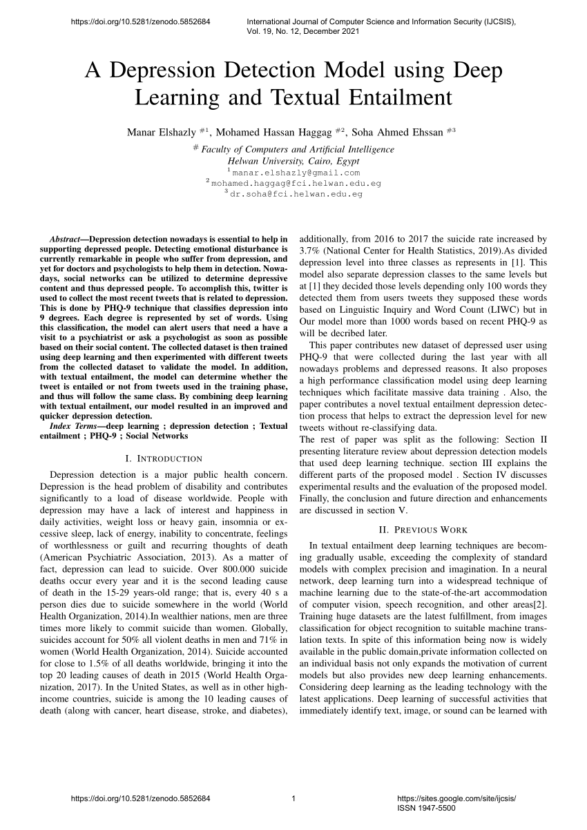 depression research paper pdf