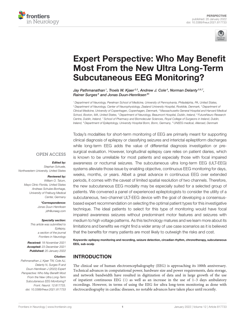 Frontiers  Seizure Forecasting Using a Novel Sub-Scalp Ultra-Long Term EEG  Monitoring System