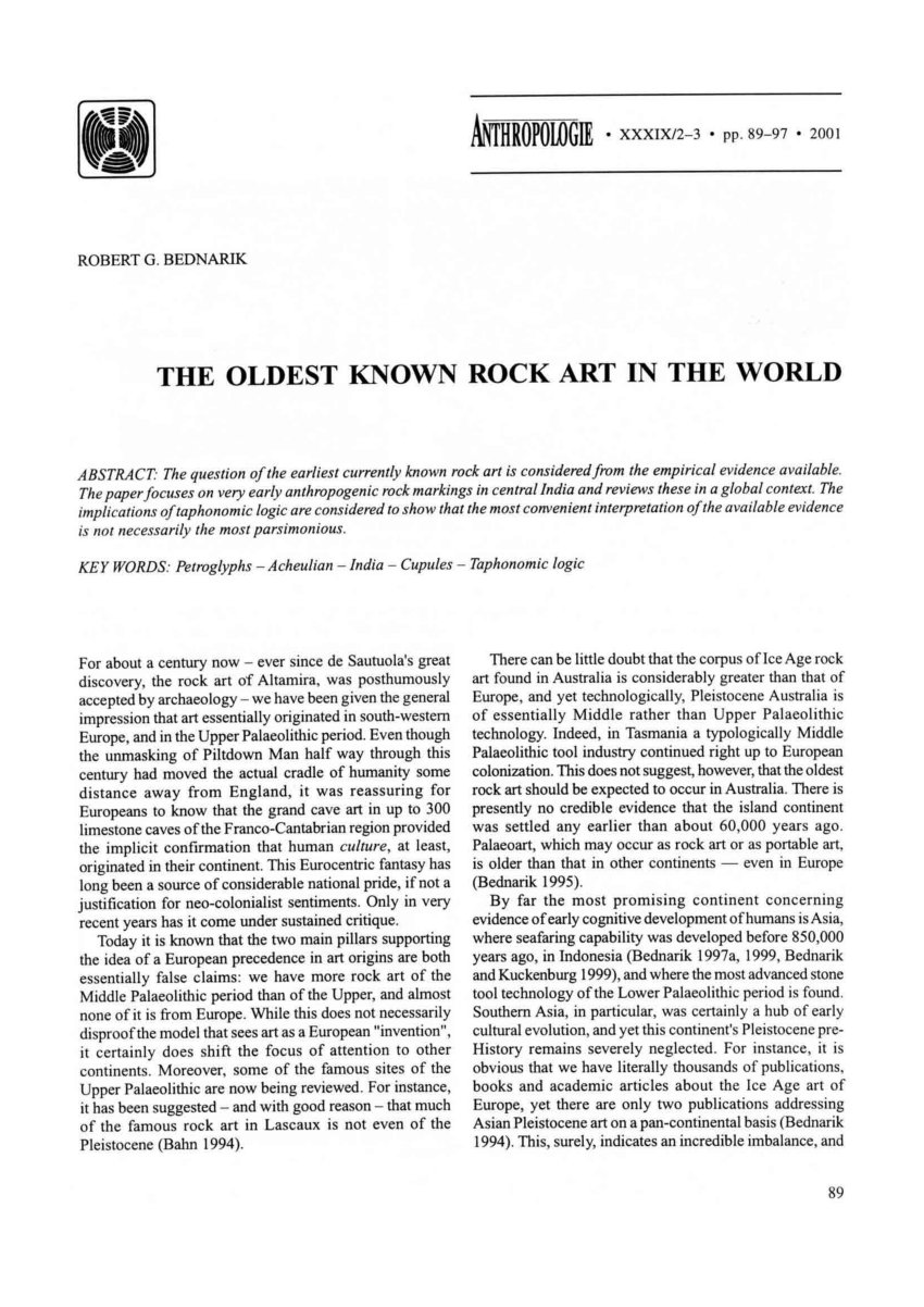 pdf-the-oldest-known-rock-art-in-the-world