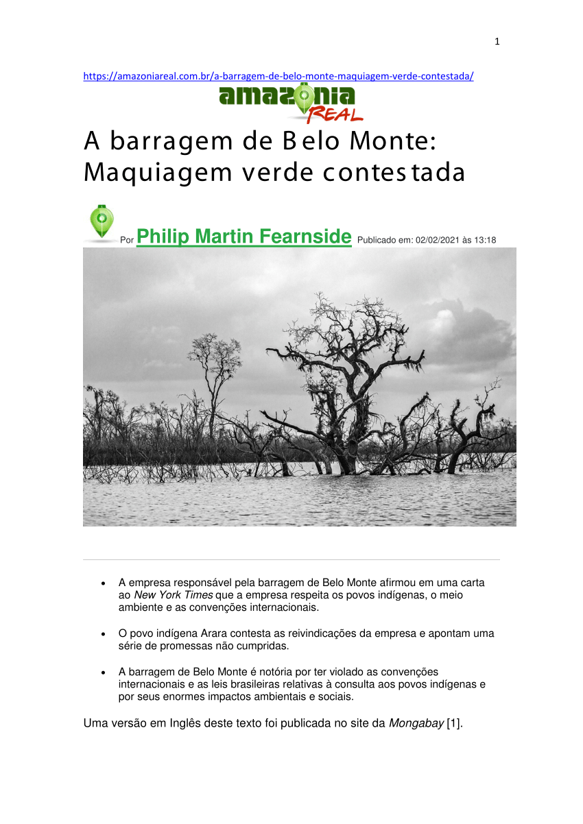 Belo Monte – Atores e argumentos: 8 – Grupos indígenas - Amazônia Real
